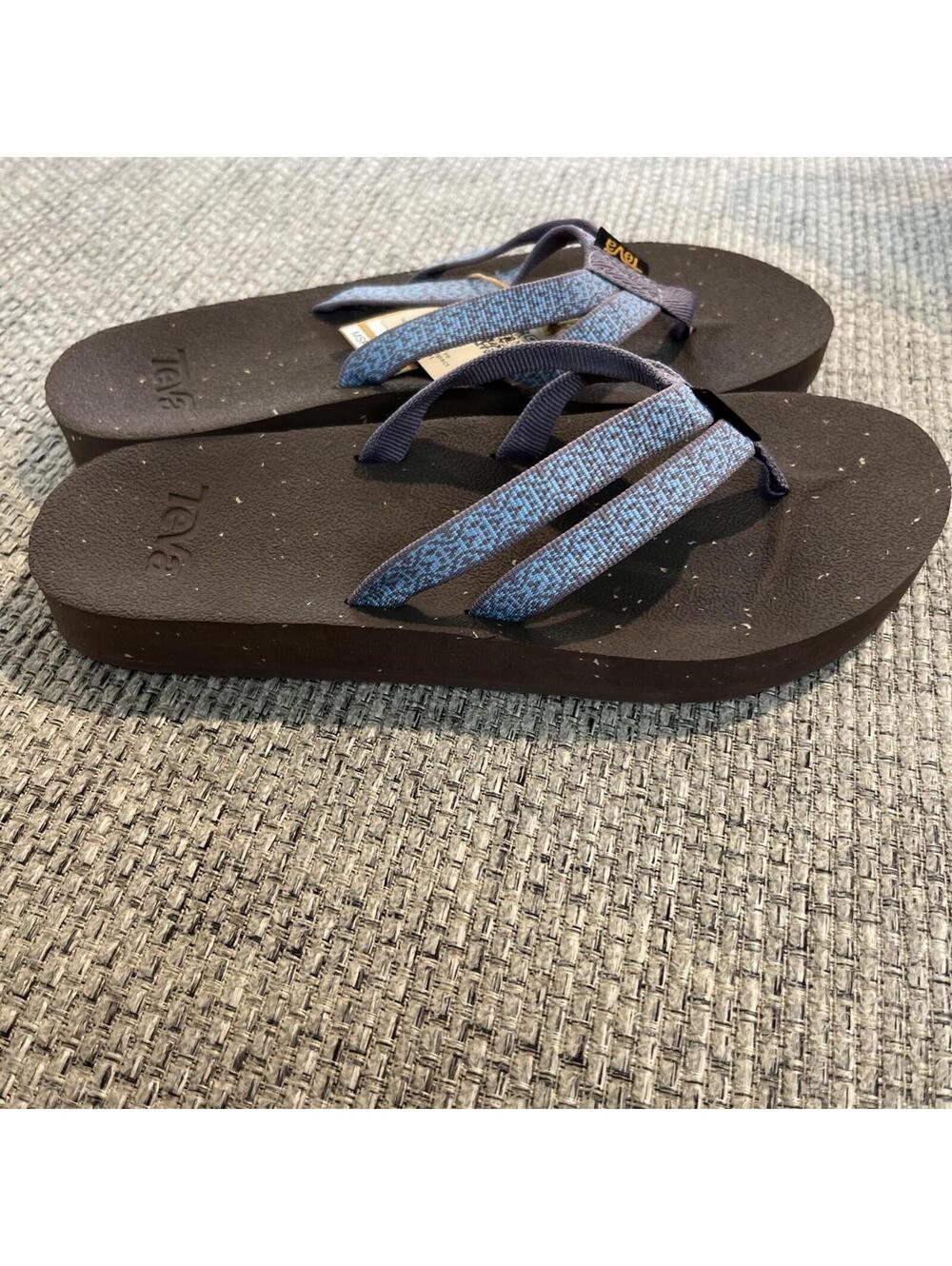 NEW! Teva Women’s REFLIP Strappy Sandals - Boho Gray Ridge Size 6 Recycled $42 - Picture 6 of 6